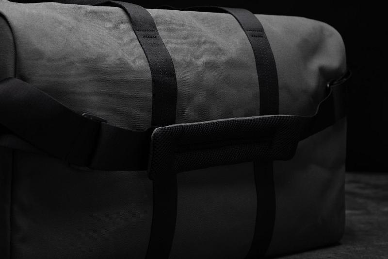 Dark / Grey Nobull Waxed Canvas Duffle Men's Bags | CA B1612E